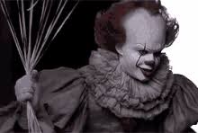 Bill skarsgard's pennywise performance is certainly different from the version tim curry popularized if you'd like to see how the insidious no makeup look compares to pennywise smiling in the sewers. Pennywise With Balloons Gifs Tenor