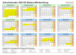 Ferien kalender 2020 2021 bewegliche feiertage ferienkalender schulferien deutschland urlaub alle termine und infos zu den ferien in bw. Schulkalender 2021 2022 Baden Wurttemberg Fur Pdf