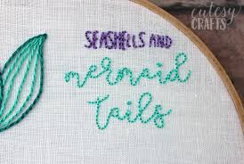 I love science embroidery designs, machine embroidery designs at embroiderydesigns.com. Mermaid Embroidery Hoop Pattern Cutesy Crafts