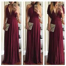 Reserved Bundle Multi Way Burgundy Maxi Dress Burgundy Maxi Dress Lulus Bridesmaid Dresses Wrap Dress Bridesmaid