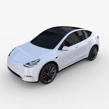 It is the second vehicle based on the model 3 sedan platform. Tesla Model Y White 3d Model Obj Fbx Stl Blend Dae