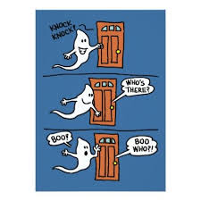 Knock Knock Ghost Halloween Joke Kid Party Invite Zazzle Com Halloween Jokes Party Invitations Kids Halloween Cartoons