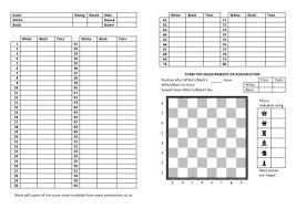 Annotations Chess Score Sheet How To Play Chess Chess Chess Board