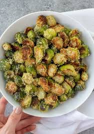 Crispy Garlic Parmesan Brussels Sprouts Recipe Brussel Sprouts Side Dishes Easy Sprout Recipes