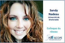 Sandy Nadeau au colloque du réseau PÉRISCOPE