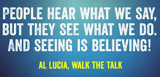 Rather, it's believing undoubtedly what you've not yet seen. O Xrhsths Christopher Caudill Sto Twitter Actions Speak Louder And Say More Than Words People Hear What We Say But They See What We Do And Seeing Is Believing Al Lucia Co Author