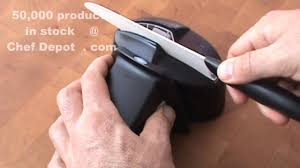 Brand doesn't matter, they're all sharpened with diamond hones or wheels using a lubricant (typically so yeah ceramic knives are more dangerous to use because they have the potential to break and contaminate your food. Sharpen Ceramic Knife Youtube