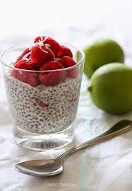 Coconut Lime Raspberry Chia Pudding Skinnytaste Rezept Rezeptideen Lebensmittel Essen Rezepte
