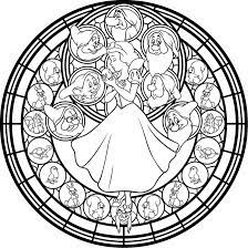 Aladdin disney coloring pages (1) aladin coloring pages (1) alvin and the chipmunks coloring pages (1) angry bird coloring pages (1) animal coloring color them online or print them out to color later. Disney Snow White Stained Glass Coloring Page Snow White And The Seven Dwarfs Akili Am Snow White Coloring Pages Disney Coloring Pages Disney Stained Glass