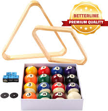 The cue ball on the opening stroke is played from hand. Amazon Com Betterline Billiard Balls Set Pool Table Triangle Ball Rack And 9 Ball Diamond Rack Wood 5 Cue Chalks And 2 Table Spot Stickers Pool Table Accessories Sports Outdoors