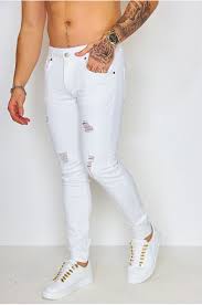 You may not reach for them often, but when the time is right, there's no better piece to make your look stand out than a pair of white jeans. Jeans Fashion Pour Homme Slim Skinny Denim Ultra Tendance Brentiny Paris