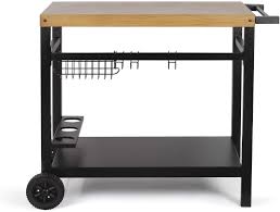 Servierwagen Garten Outdoor Mit Rollen Beistelltisch Grillen Hohe 81 Cm Grillwagen Grillzubehor Grill Beistellwagen Servierwagen Beistellwagen Beistelltisch