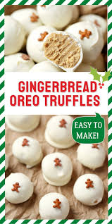The Best Gingerbread Truffle Recipe Christmas Recipes Easy Sweet Treats Recipes Gingerbread Truffles Recipe