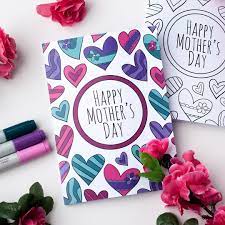 Happy mother's day diy coloring card. Mother S Day Card Yerat