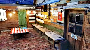 The slatted door fronts offer the right amount of coastal farmhouse style, and the adjustable shelf space inside tucks. Backyard Bar Home Facebook