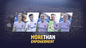  el kit local del barça 2021/22 es válido tanto para ps4 como para pc y desde pes 2019 hasta efootball pes 2021. Fc Barcelona Promotes Women S Empowerment With Its Away Kit
