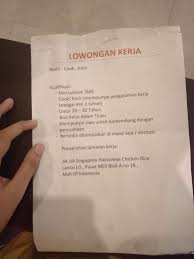 10 desa lowongan kerja pt. Lowongan Kerja Di Mall Of Indonesia 2019 Social Media Facebook Hainanese Chicken Supermarket