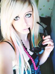 If you're lucky enough to have long hair but are unsure about how to style it, you're in the right place. Long Blonde Blue Emo Scene Hair Style A Photo On Flickriver