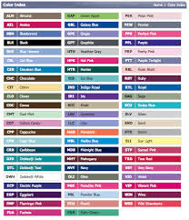 Dickies Color Chart