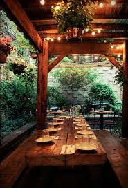 Mominette S Garden Banquet Table Beer Garden Design Outdoor Restaurant Restaurant Patio