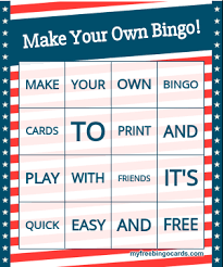 Free Printable Bingo Card Generator