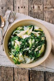 The stalks are either white (yes!), but some can be pale green. A Basic Stir Fried Bok Choy Recipe The Woks Of Life