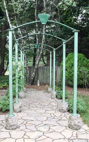 To create a beautiful cabinets especially if it hard to creative and tack up the rest of a party. Metal Garden Arbor Rustic Garden Boston By Minglewood Llc Houzz Uk