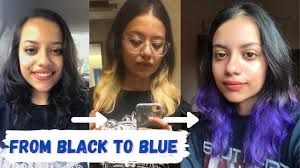 If you're looking for a bright hue, you will. Black To Blue Ombre Manic Panic Shocking Blue Hair Colour At Home Youtube