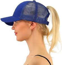 Gorros Gorro De Camionero para Mujer para Outdoor Mujer Gorro Desordenado  De Camionero Gorra Lisa Gorra De Béisbol Gorra Gorra (Color : Azul, Size :  ...