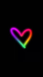 Illustration about rainbow hearts floating with neon lights on dark background. Hd Rainbow Iris Wallpapers Peakpx