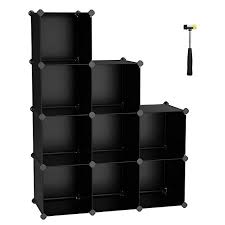 Black 9 Cube Organizer Songmics Cube Storage Organizer 9 Cube Closet Storage Shelves Diy Plastic Closet Cabinet Modular Bookcase S Cube Storage Stackable Shoe Rack Cube Organizer