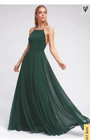 Dark Green Maxi Dress In 2020 Maxi Dress Green Buy Bridesmaid Dresses Backless Prom Dresses