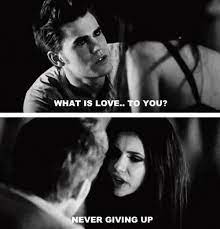 The vampire diaries ended in 2017, giving most of the main characters a happy ending, if not the ending they deserved. I Agree 10000000000000 You Never Give Up On Someone Or Something You Love Vampire Diaries Quotes Vampire Diaries Vampire Diaries Stefan