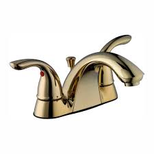 Polished brass regular price $495. Glacier Bay Builders 4 In Centerset 2 Handle Low Arc Bathroom Faucet In Polished Brass Hd67091w 6b02 The Home Depot