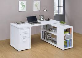 Yvette Collection Yvette White Executive Desk 800516 Home Office Desks Midtown Outlet Home Furnishings Chrome plated executive desk set with pen and silver horse ornament by matashi.
