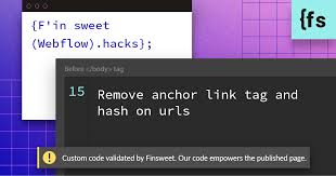 The content inside a link should indicate where the link goes, even out of context. Remove Anchor Link Tag And Hash On Urls