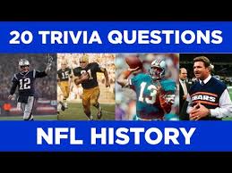 Founded in 1920 as the american professional football association, the national football league has spent the last century amassing a handful of t. Nfl Quiz Nfl Trivia Nfl Questions Super Bowl Quiz American Football Youtube
