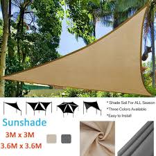 Additional sizes are available to fit your patio whatever it's size. Buy Triangle Sun Protection Canopy Garden Patio Pool Shade Sail Awning Outdoor Camping Picnic Tent At Affordable Prices Free Shipping Real Reviews With Photos Joom