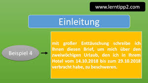 (vielleicht durch eine rhetorische frage / schlussfolgerung am anfang.) die gliederung / die struktur des vortrags kurz nennen. Beschwerdebrief B2 Redemittel Lerntipp2