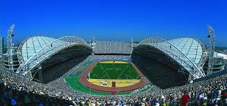 Anz Stadium Populous Designed At First To Accommodate Over 100 000 People Stadium Sports Stadium Biggest Stadium