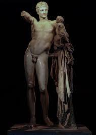 This sculpture was from the greek classical period and is originally from greece. Hermes Of Praxiteles Hermes And The Infant Dionysus Also Flickr