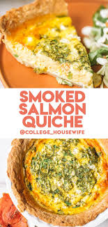 Preheat oven to 400 f. Smoked Salmon Quiche With Goat Cheese College Housewife Recipe In 2020 Smoked Salmon Quiche Smoked Salmon Salmon Quiche