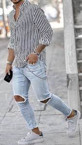 Blue jeans have become the standard outfit for all men. Made To Measure Giorgenti Men S Jeans And Streetwear Inspiration Streetwear Men Outfits Blue Jeans Outfit Men Blue Shirt Outfits