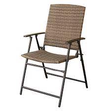 Barrington Wicker Folding Patio Chair In Natural Brown Bed Bath Beyond Patio Chairs Outdoor Folding Chairs Wicker Chairs