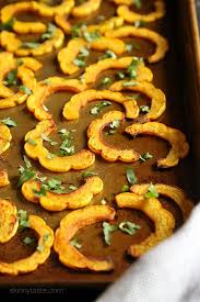 Roasted Delicata Squash With Turmeric Recipe Recipes Delicata Squash Skinny Taste Recipes