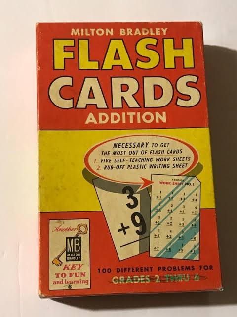 Vintage (1960s) Addition Flash Cards for Repurposing - Etsy