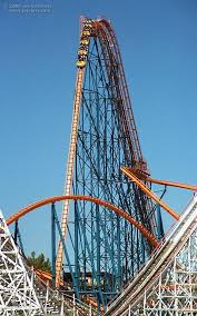Goliath Six Flags Magic Mountain Valencia California Usa Best Roller Coasters Six Flags Roller Coaster