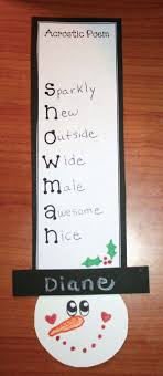 Snowman Acrostic Craftivity Poem In 2020 January Writing Acrostic Poem Template Poem Template
