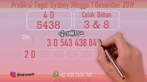 Prediksi Togel Sidney Minggu 1 Desember 2019 Bocoran Prediksi Sdy Prediksi Sdy Hari Ini Youtube