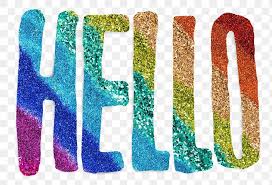 Glittery Rainbow Hello Word Png Typography And Lettering Free Image By Rawpixel Com Busbus Free Illustrations Hello Word Typography